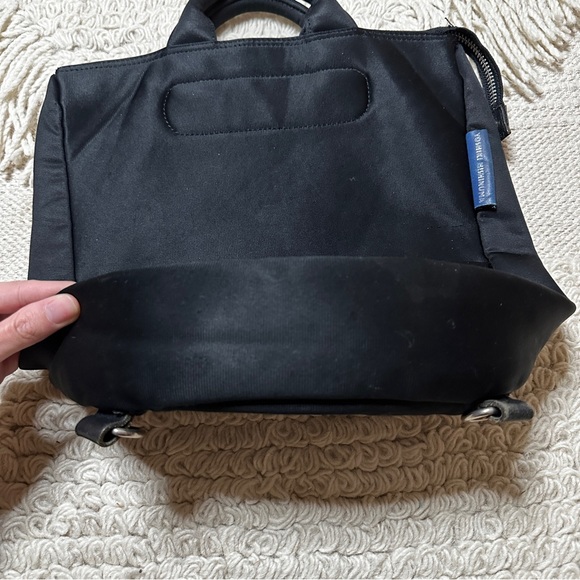 YOSHIKI HISHINUMA vintage black neoprene scuba zippered handbag - Picture 9 of 15